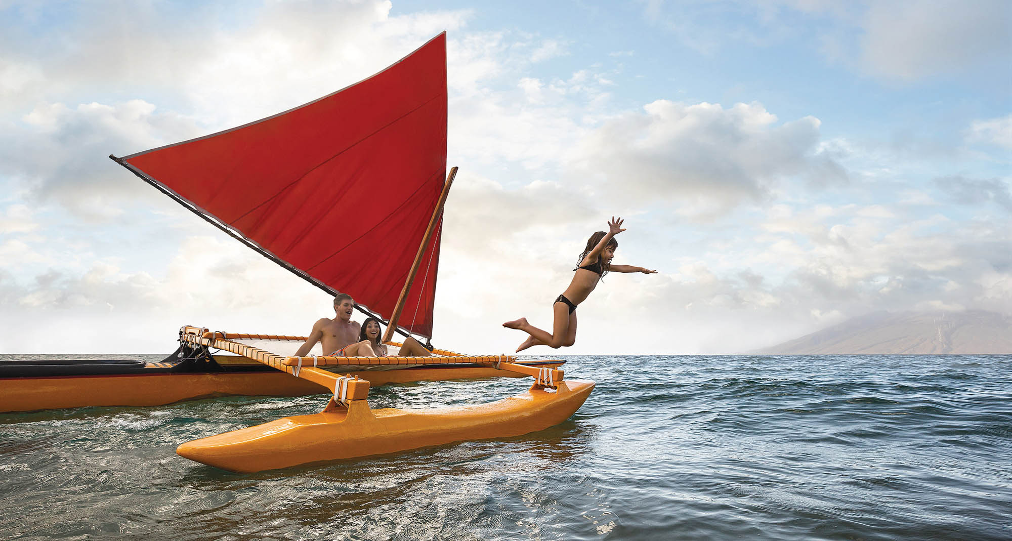 Hawaii-Maui-Wailea_Beach-Fairmont_Resort-Kea_Lani-Outrigger-Canoe
